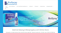 Desktop Screenshot of biosprayplus.com